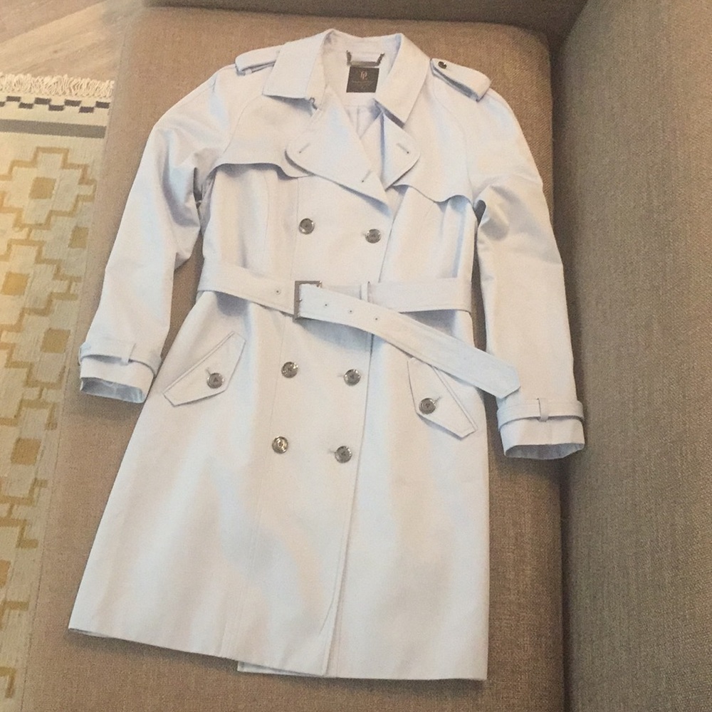 Ice Blue Trench Coat